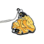 3809-4-Hip Hop Cartoon Mouse Cheese Enamel Necklace