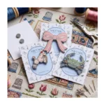 1952-6-Whimsical Cute Hard Enamel Pin Set with Backing Card
