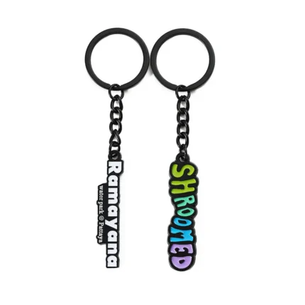 2303-E - Porte-clés avec lettres en émail noir « Electrophoresis »