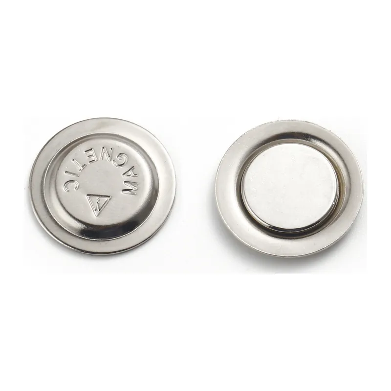 Round Magnetic Back, Silver